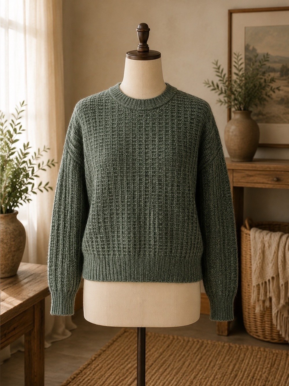 American Eagle Sweater Green Oversized Size XS Soft